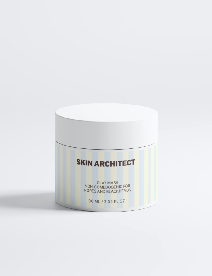 Purifying clay mask - non comedogene for pores and blackheads